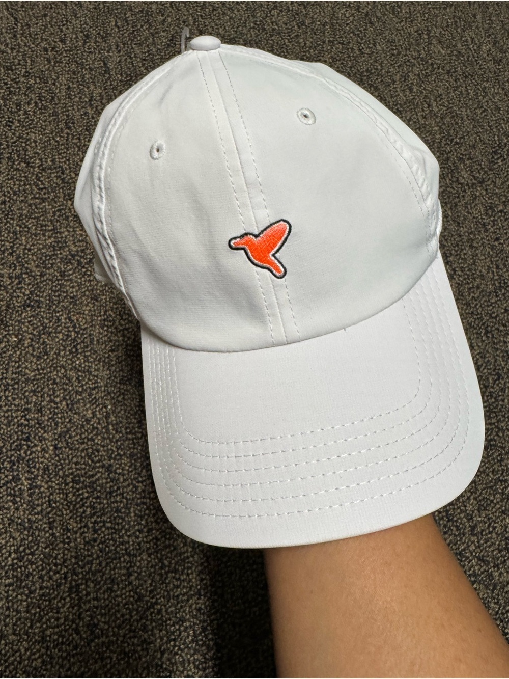 Birddogs Kids White Cap with Orange Bird Logo . ‼️New, without tags.‼️
